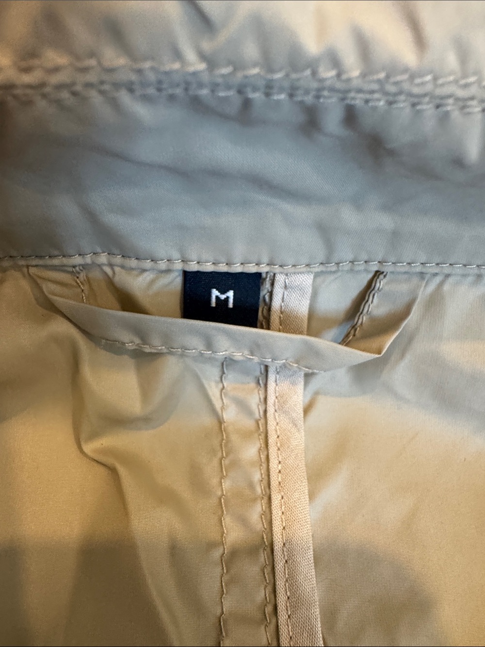 Muji Men's Light Tan Packable Trench Coat - Single-Breasted - Picture 5 of 10